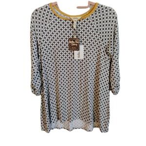 NWT Matilda Jane Starstruck Tunic Top S Geometric Boho Chic Women's‎